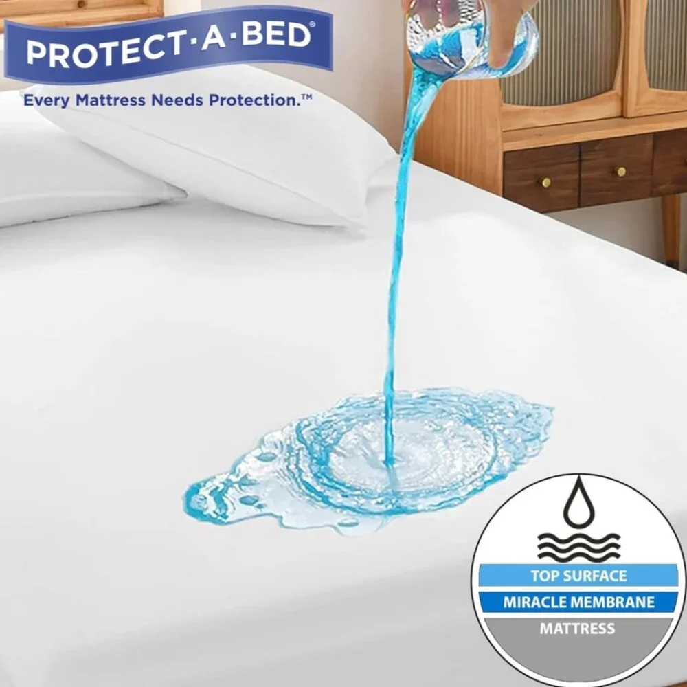 New - King Size Protect-A-Bed AllerZip Smooth Mattress Encasement - Waterproof